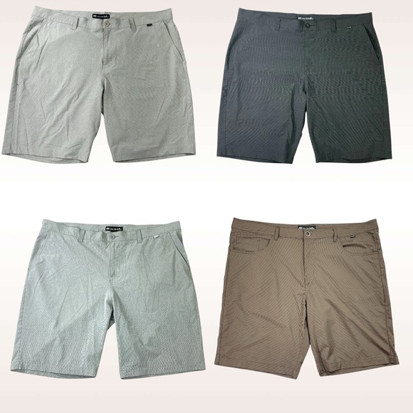 Lot of 4 Travis Mathew Golf Shorts Men 42 Multicolor Wicking Performance Stretch - Picture 1 of 11